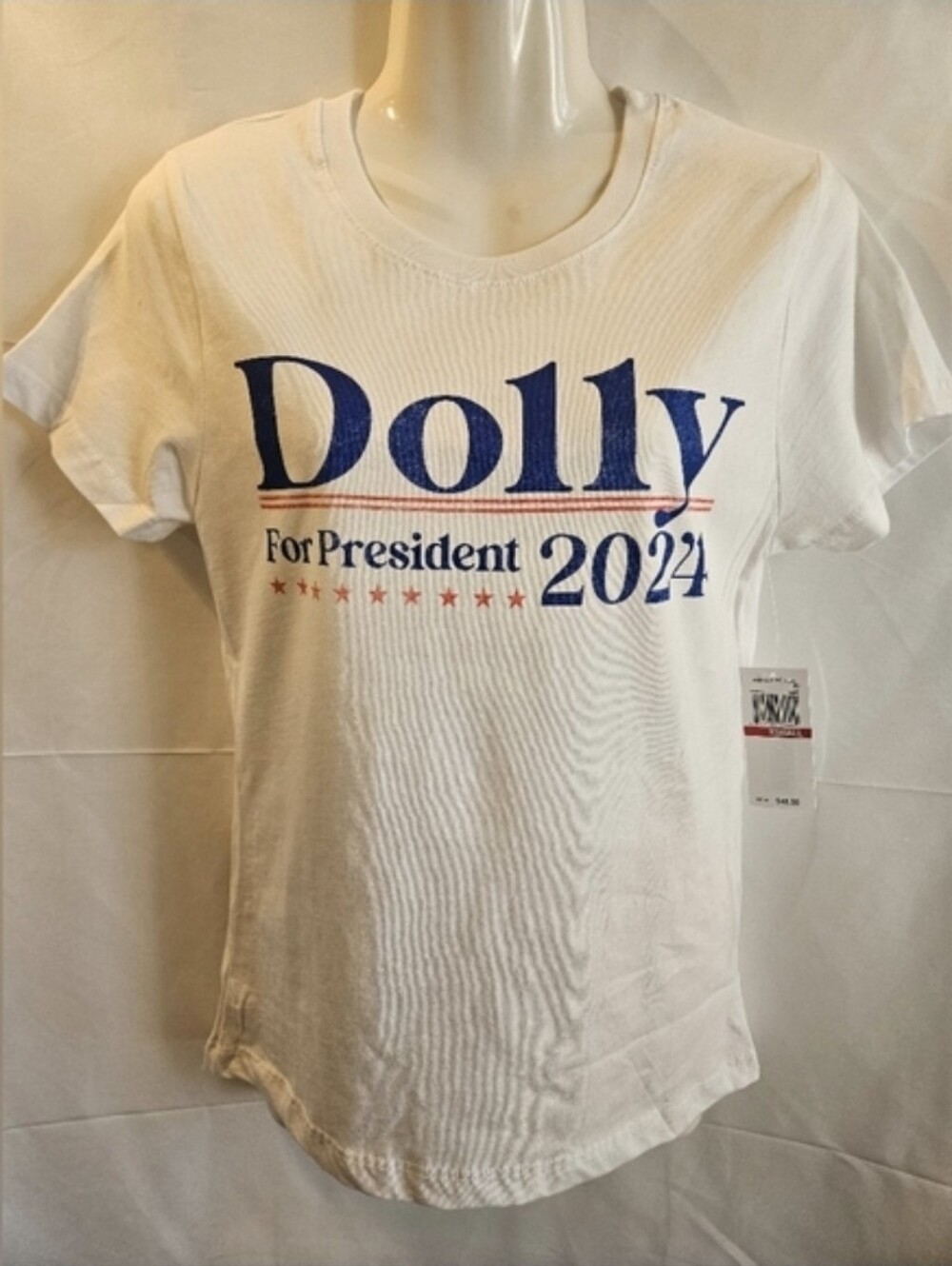 Prince Peter Dolly Parton For President 2024 Graphic Tee NWT XS Made USA